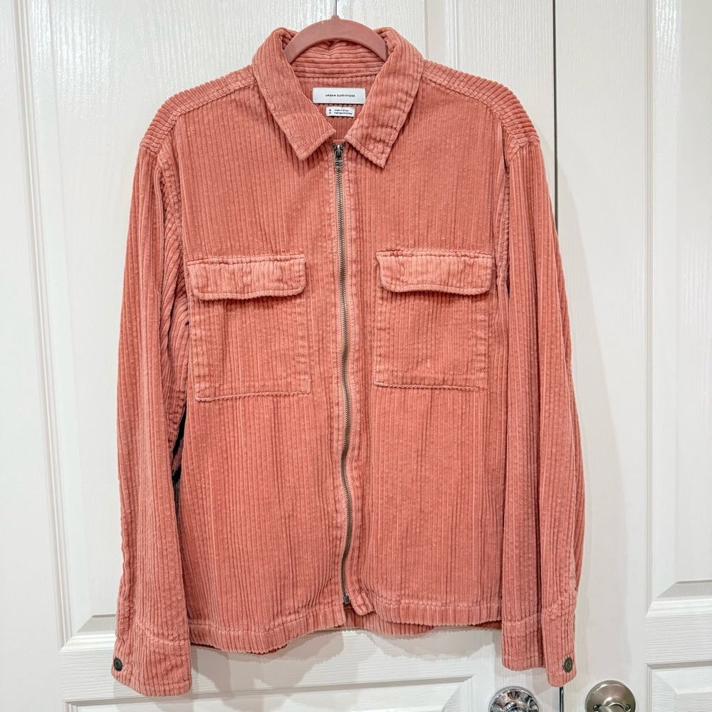 Urban Outfitters Corduroy Zip Up Shirt Jacket
